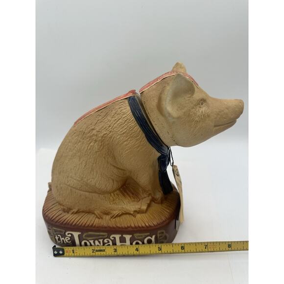 The Iowa Hog, Daviess County 1978 Liquor Decanter, Ceramic, Blue Ribbon. - Picture 7 of 7